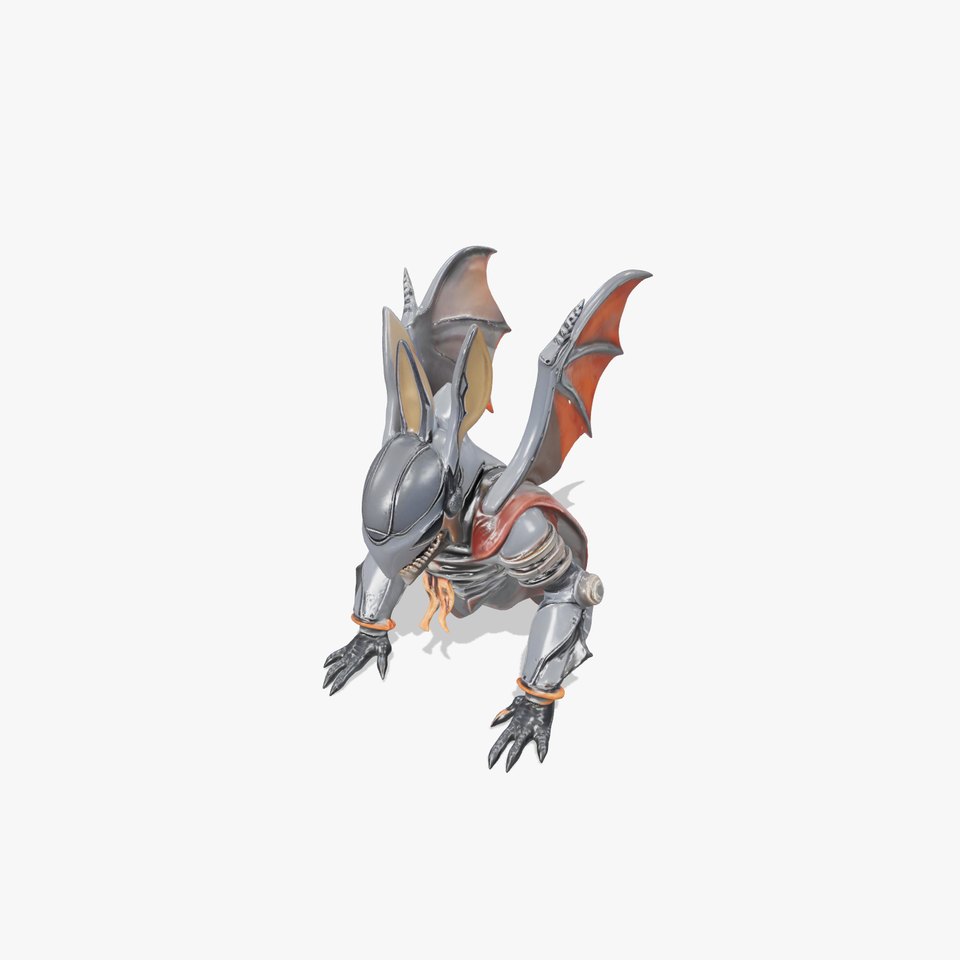 Fantasy Armored Bat Warrior Model Pack